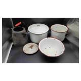 Antique Metal Pots and Kettle