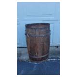 Wood Nail Keg with 2 Metal Bands