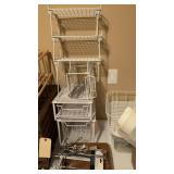 MULTIPLE SHELF ORGANIZERS AND WALL HOOKS