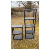 (2) Plastic Shelves