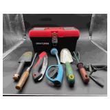 Craftsman Plastic Toolbox w/ Gardening Tools