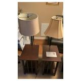 Set of magazine rack floor lamps