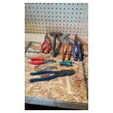 Assortment of Pliers & (1) Small Multitool