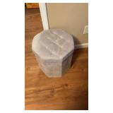 Small light gray ottoman