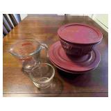 Pyrex Kitchen Bowls w/ Pyrex Measuring Cup