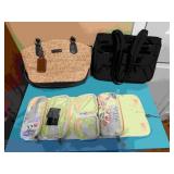 2 Purses and Makeup Bag