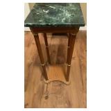 SMALL TABLE WITH FAUX MARBLE TOP