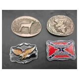 4 Belt Buckles