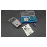 Tennessee Silver Pin, Keychain, and misc