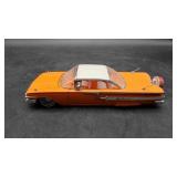 1960 Model Chevrolet Impala Orange Diecast