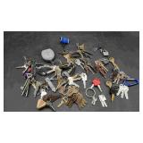 Box of Misc Keys & Key Chains
