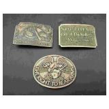 3 Belt Buckles