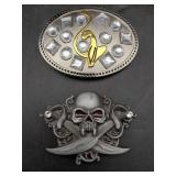 2 Belt Buckles