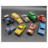 9 Tootsietoy Metal Cars and Trucks