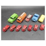 12 Vtg Metal and Plastic Toy Cars