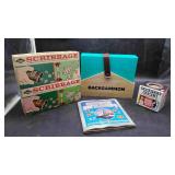 Backgammon, Scribbage, Battleship Magnets &