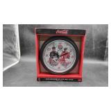 Dale Earnhardt Sr & Jr Wall Clock Coca Cola NIB