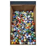Plastic Container of Marbles