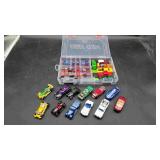 27 Hot Wheels Toys in Plastic Container