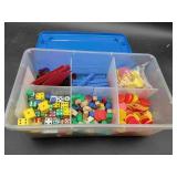 Box of Game Timers, Dice, Wood Pieces