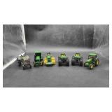 5 John Deere Toys Metal & Plastic