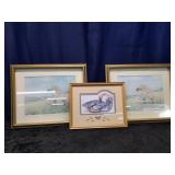 3 Framed Pictures