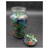 Quart Jar of Marbles