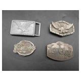 4 Belt Buckles