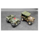 2 Tonka Military Jeeps