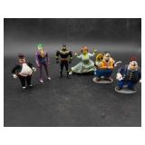 6 Plastic Movie Figurines
