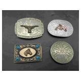 4 Western Belt Buckles