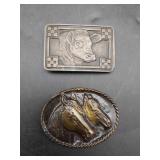 Purina and Horses Belt Buckles