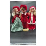 3 Christmas Animated Dolls