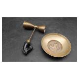 Brass Bowl (Korea) & Brass Shot Measurer with