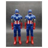 2 Marvel Captain American Figures