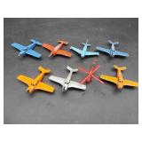 8 Tootsietoy and Misc Metal Airplanes