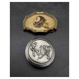 Redskins Footbal and Hockey Belt Buckles