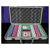 Poker Chip Set with Aluminum Carrying Case