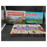 2 Monopoly Games & Buffalo In a Box Game