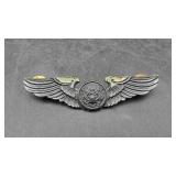 Silver United States Air Force WW2 Wings Badge