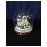 Thomas Kinkade Victorian Village Snow Globe
