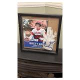 Brett Baty Signed Photo and Batting Glove Shadowbo