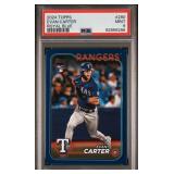 Evan Carter Rookie Blue (Color Match) PSA9