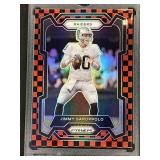 Jimmy Garoppolo Prizm 2023 Red Black Checkered #17