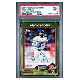 ANDY PAGES AUTO-GREEN 34/75 PSA9