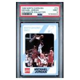 MICHAEL JORDAN COLLEGIATE # 13 PSA9