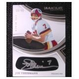 Joe Theisman Eye Black  Auto /49