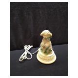 Handpainted Chalkware Lamb Lamp