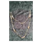 Art Deco Venetian Glass Tube Bead Flapper