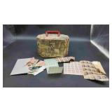Decoupage Purse with USPS Stamps &